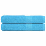 Vidaxx Saunatücher 2 Stk. 80x200 cm 360 g m² 100 % Baumwolle Türkis