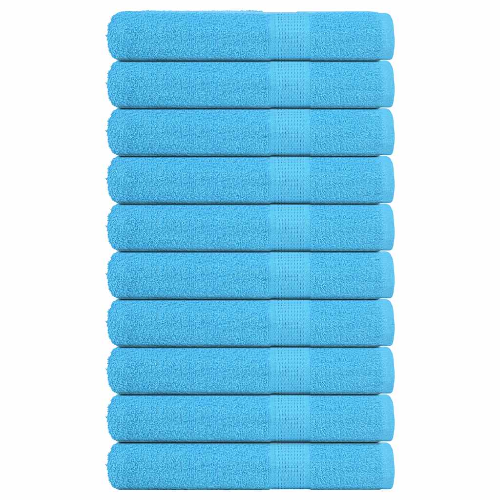 Vidaxl sauna towels 10 st 80x200 cm 360 g m² 100% cotton turquoise