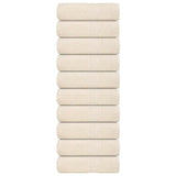 Vidaxx Waschlappen 10 Stück Froschcreme 30x30 cm 100 % Baumwolle