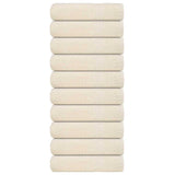 Vidaxx Handtücher 10 Stück 50x100 cm 360 g m² 100 % Baumwolle creme