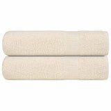 Vidaxx Duschtücher 2 St. 70x140 cm 360 g m² 100 % Baumwolle Creme