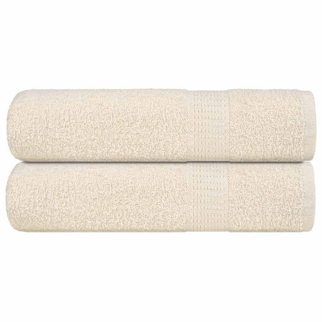 Vidaxx Duschtücher 2 St. 70x140 cm 360 g m² 100 % Baumwolle Creme