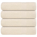 Vidaxx Duschtücher 4 Stück 70x140 cm 360 g m² 100 % Baumwolle Creme