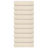 Vidaxx Duschtücher 10 Stück 70x140 cm 360 g m² 100 % Baumwolle Creme