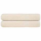 Vidaxx Saunatücher 2 Stk. 80x200 cm 360 g m² 100 % Baumwolle Creme