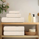Vidaxx Saunatücher 2 Stk. 80x200 cm 360 g m² 100 % Baumwolle Creme