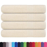 Vidaxx Saunatücher 4 Stk. 80x200 cm 360 g m² 100 % Baumwolle Creme