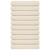 Vidaxx Handtücher 10 Stück 100x200 cm 360 g m² 100 % Baumwolle creme