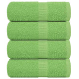VidaXL Gästehandtücher 4 Stk. 360 g m² 360 g m² 100 % Baumwolle Apfelgrün
