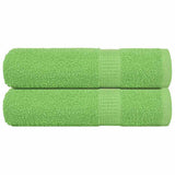 Vidaxx Handtücher 2 Stück 50x100 cm 360 g m² 100 % Baumwolle apfelgrün