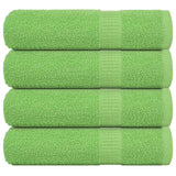 Vidaxx Handtücher 4 Stück 50x100 cm 360 g m² 100 % Baumwolle apfelgrün