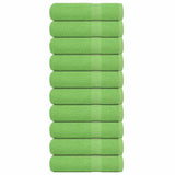 Vidaxx Handtücher 10 Stück 50x100 cm 360 g m² 100 % Baumwolle apfelgrün