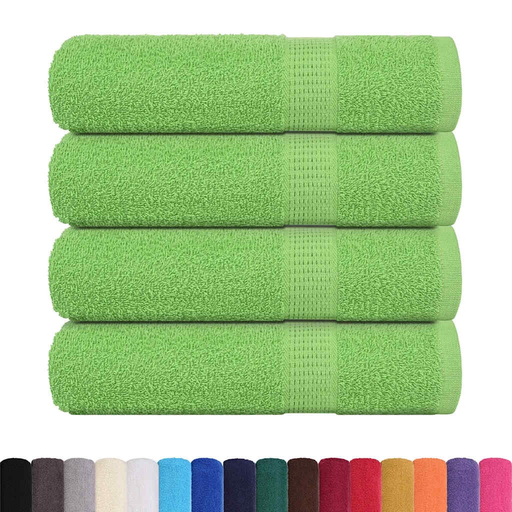 Vidaxx Duschtücher 4 Stück 70x140 cm 360 g m² 100 % Baumwolle apfelgrün