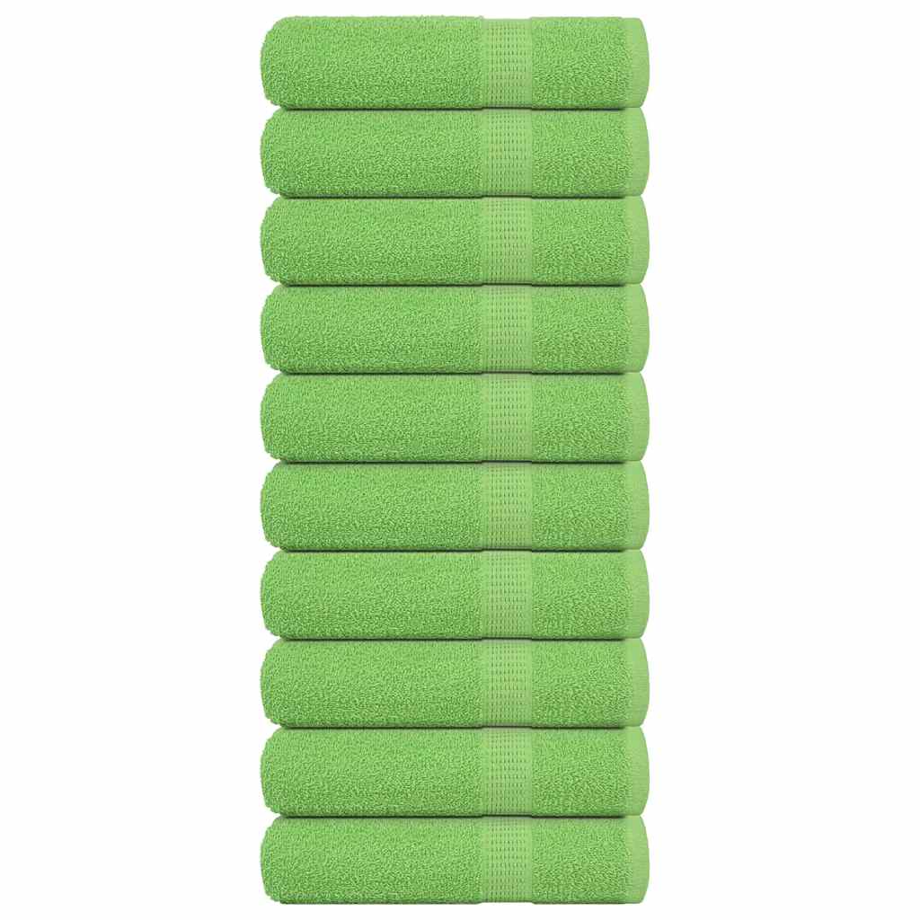 Vidaxx Duschtücher 10 Stück 70x140cm 360 g m² 100 % Baumwolle apfelgrün