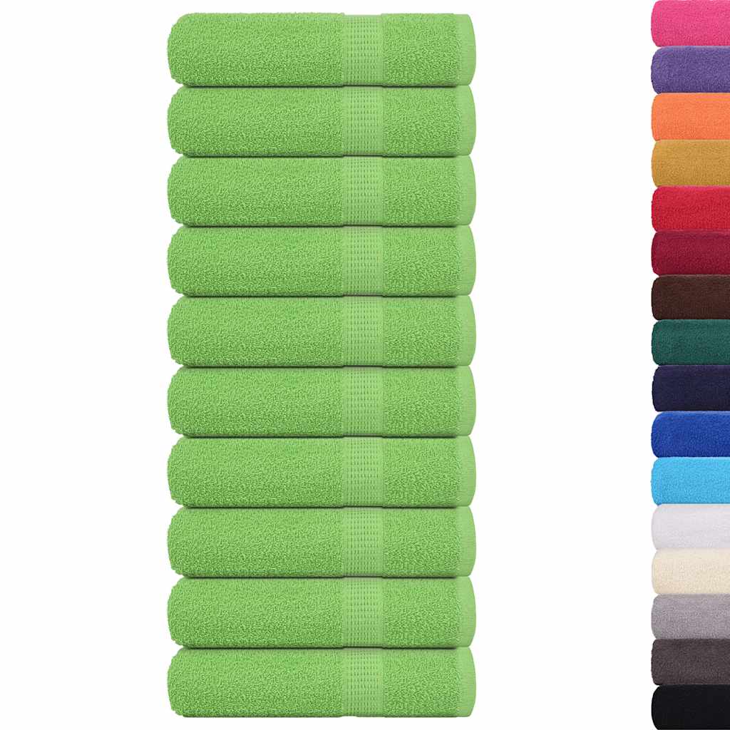 Vidaxx Duschtücher 10 Stück 70x140cm 360 g m² 100 % Baumwolle apfelgrün