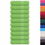 Vidaxx Duschtücher 10 Stück 70x140cm 360 g m² 100 % Baumwolle apfelgrün