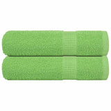 Vidaxl Bath towels 2 ST 100x150 cm 360 g m² 100% cotton apple green