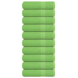 Serviettes de bain vidaxl 10 pcs 100x150 cm 360 g m² 100% coton vert pomme