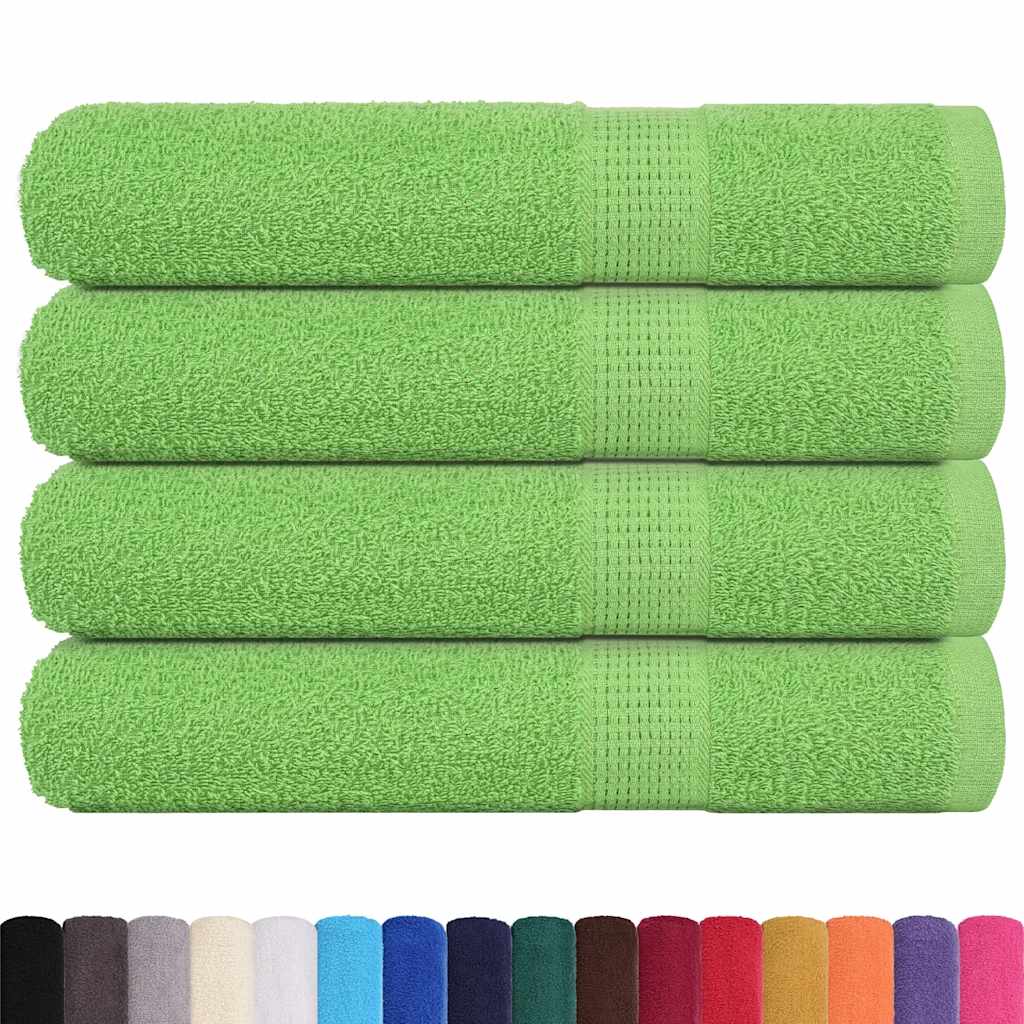 Vidaxx Saunatücher 4 Stk. 80x200 cm 360 g m² 100 % Baumwolle Apfelgrün