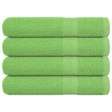 Vidaxx Handtücher 4 Stück 100x200 cm 360 g m² 100 % Baumwolle apfelgrün