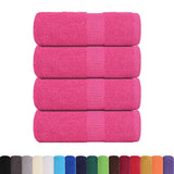 VidaXL Waschlappen 4 Stück Froschrosa 30x30 cm 100 % Baumwolle