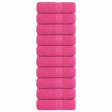 VidaXL Waschlappen 10 Stück Froschrosa 30x30 cm 100 % Baumwolle