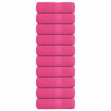 Vidaxl gastendoekjes 10 st 30x50 cm 360 g m² 100% katoen roze