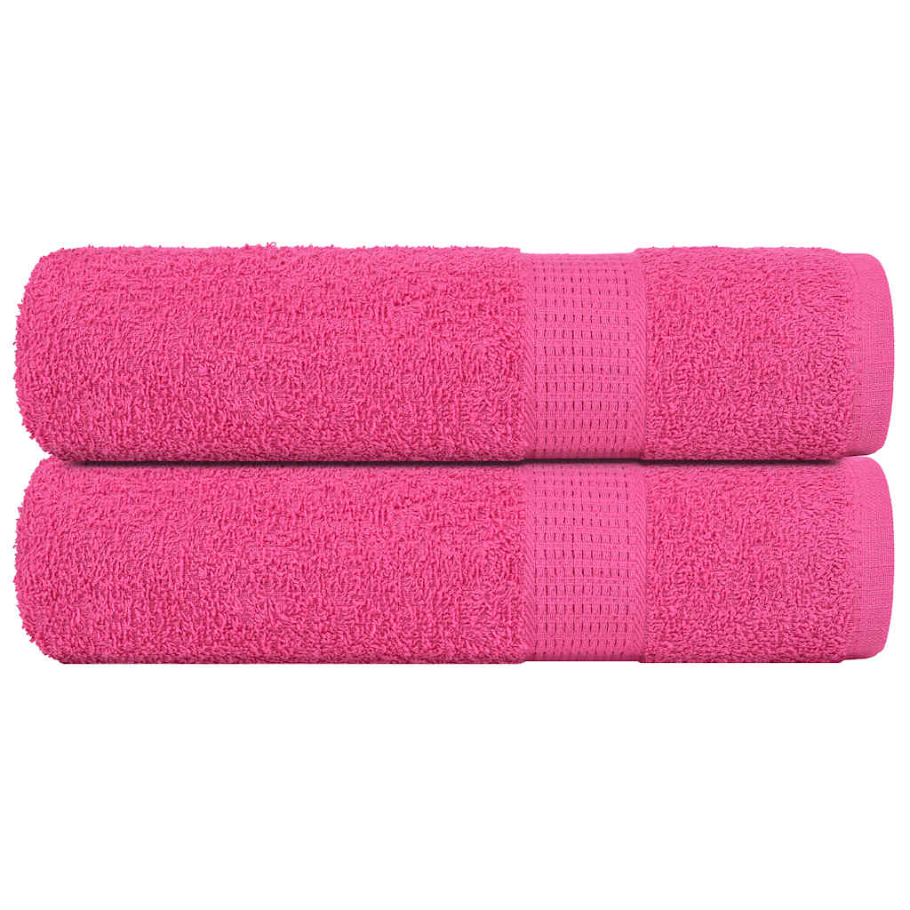 Vidaxx Handtücher 2 Stück 50x100 cm 360 g m² 100 % Baumwolle rosa