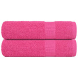 Vidaxx Handtücher 2 Stück 50x100 cm 360 g m² 100 % Baumwolle rosa