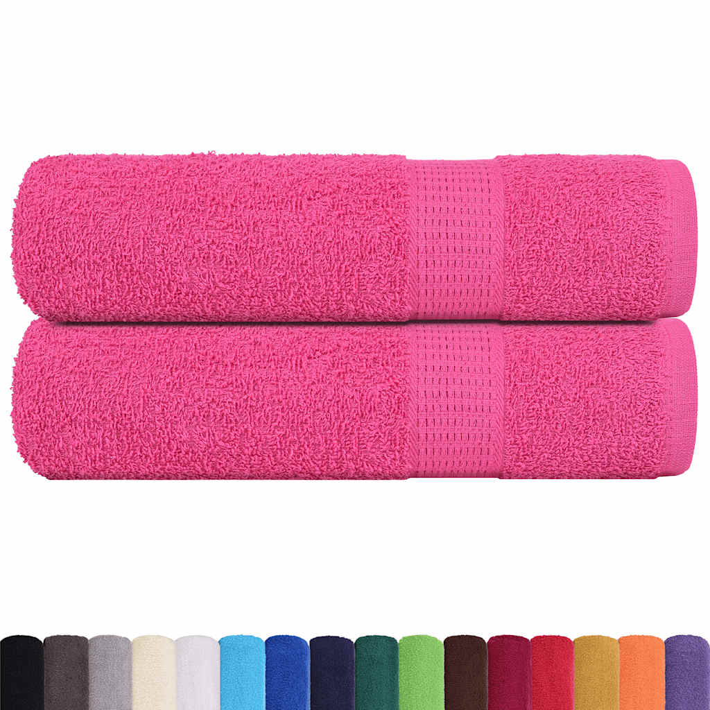 Vidaxx Handtücher 2 Stück 50x100 cm 360 g m² 100 % Baumwolle rosa