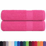 Vidaxx Handtücher 2 Stück 50x100 cm 360 g m² 100 % Baumwolle rosa