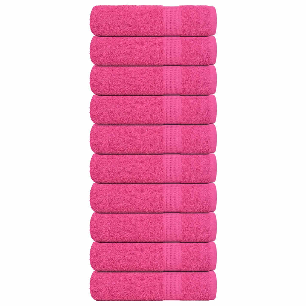 Vidaxx Handtücher Frogn 10 Stück 50x100 cm 360 g m² rosa