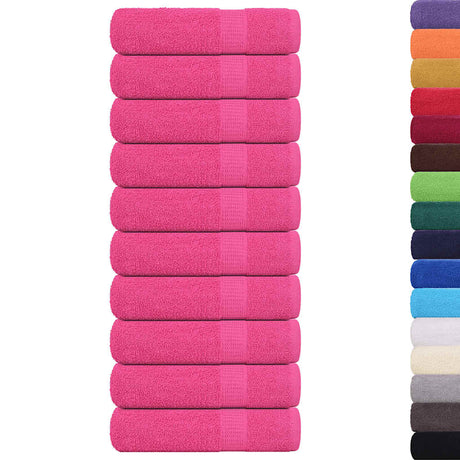 Vidaxx Handtücher Frogn 10 Stück 50x100 cm 360 g m² rosa