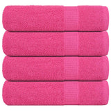 Vidaxx Duschtücher 4 Stück 70x140 cm 360 g m² 100 % Baumwolle rosa