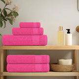 Asciugamani da bagno Vidaxl 2 St 100x150 cm 360 g m² 100% di cotone rosa