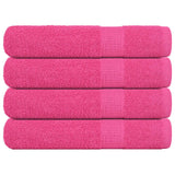 Vidaxx Handtücher 4 Stück 100x200 cm 360 g m² 100 % Baumwolle rosa