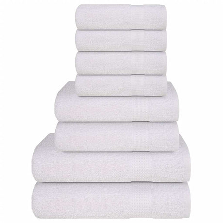 Vidaxx 8-teiliges Handtuchset 360 g m² 100 % Baumwolle weiß