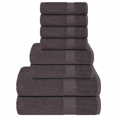 Vidaxx 8-teiliges Handtuchset 360 g m² 100 % Baumwolle Anthrazit