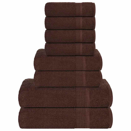 Vidaxx 8-teiliges Handtuchset Frogn 360 g m² braun
