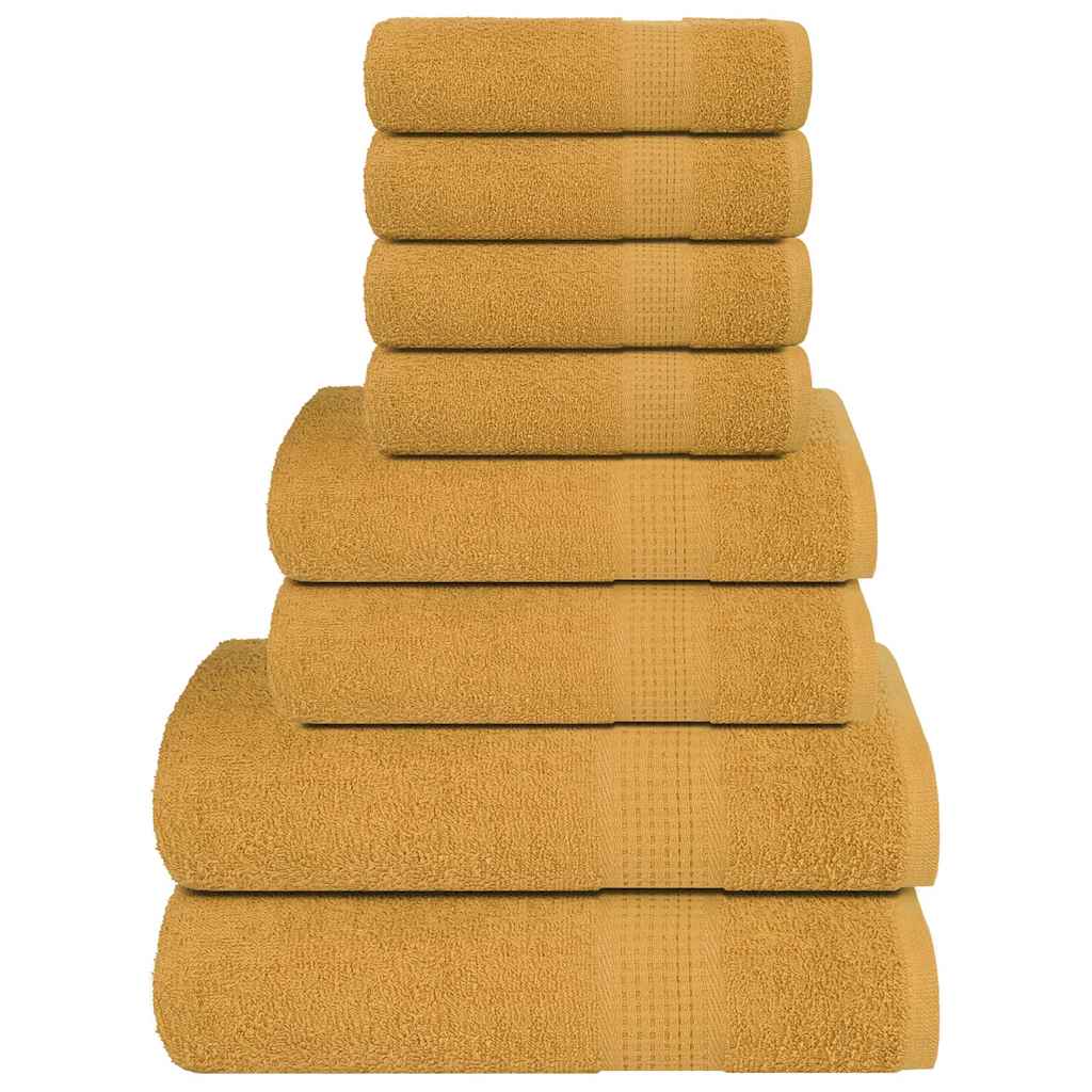 Vidaxx 8-teiliges Handtuchset Frogn 360 g m² Gold