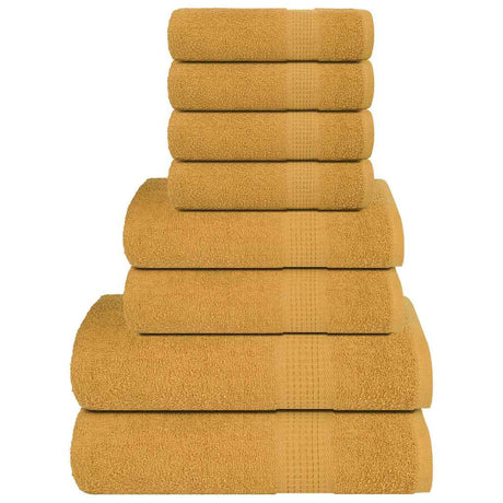 Vidaxx 8-teiliges Handtuchset Frogn 360 g m² Gold