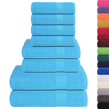 Vidaxx 8-teiliges Handtuchset Frogn 360 g m² Türkis