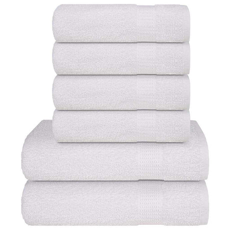 Vidaxx 6-teiliges Handtuchset 360 g m² 100 % Baumwolle weiß