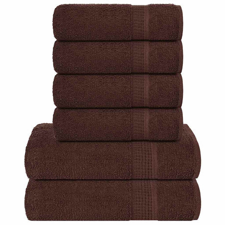 Vidaxx 6-teiliges Handtuchset Frogn 360 g m² braun