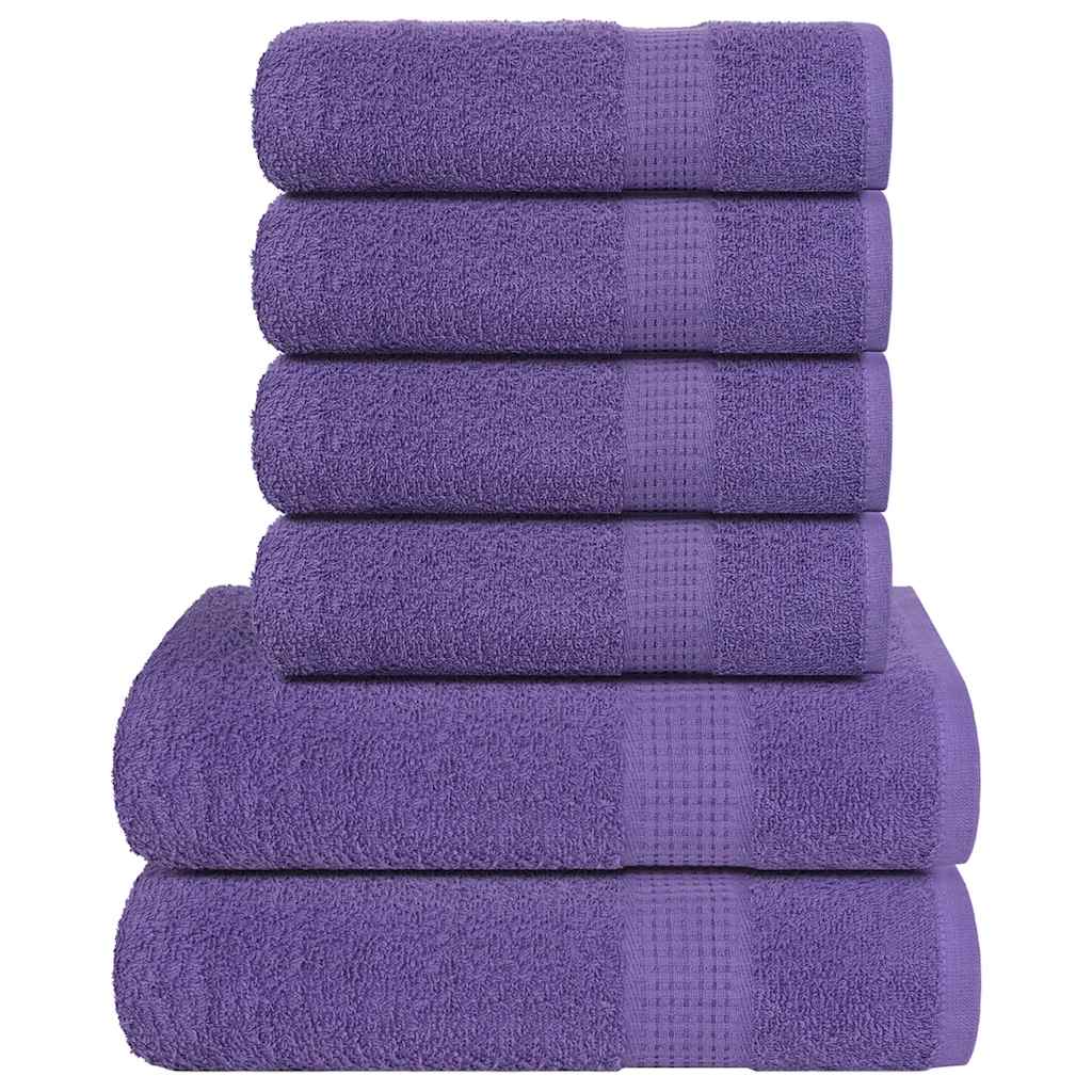 Vidaxx 6-teiliges Handtuchset Frogn 360 g m² Lila