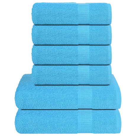 Vidaxx 6-teiliges Handtuchset Frogn 360 g m² Türkis