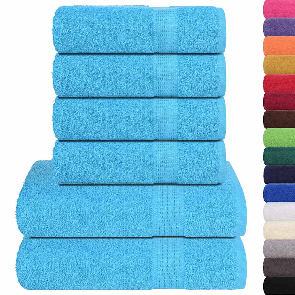 Vidaxx 6-teiliges Handtuchset Frogn 360 g m² Türkis