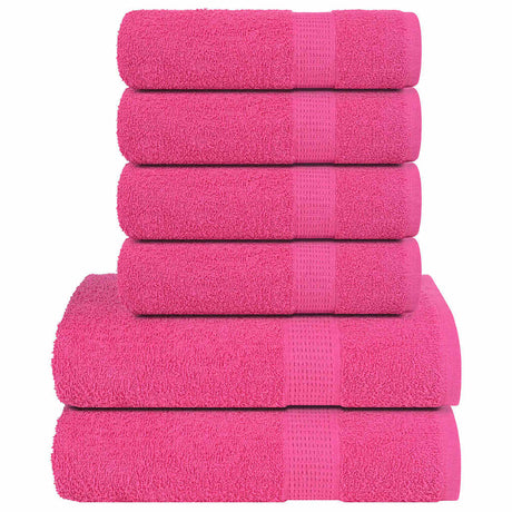 Vidaxx 6-teiliges Handtuchset Frogn 360 g m² rosa