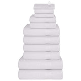 Vidaxx 12-teiliges Handtuchset 360 g m² 100 % Baumwolle weiß