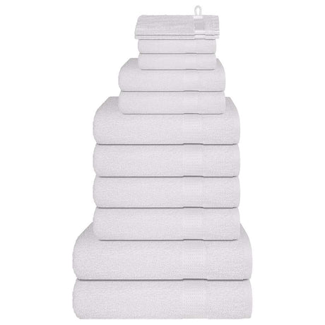Vidaxx 12-teiliges Handtuchset 360 g m² 100 % Baumwolle weiß